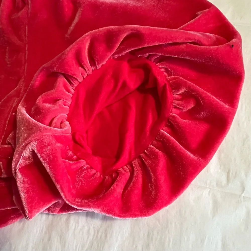 Free People Ruched Velvet V-neck Top In Strawberry Spritz Ruched